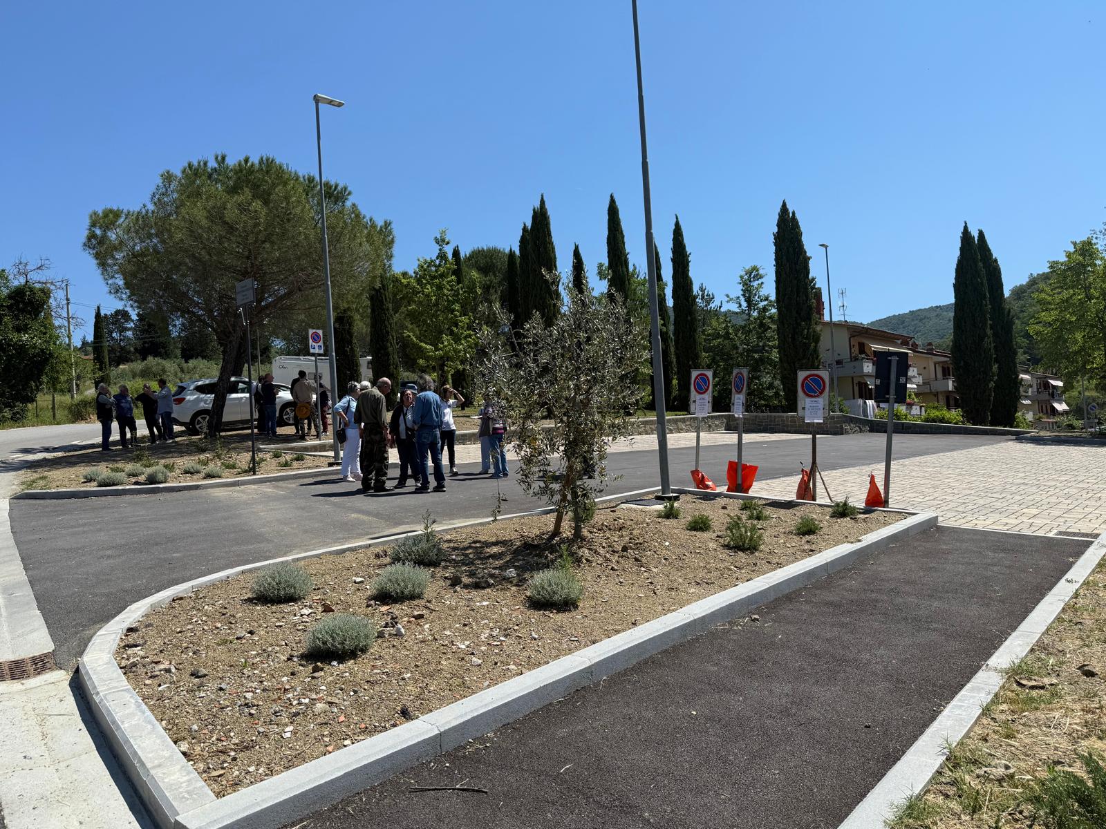 Il nuovo parcheggio nella frazione di San Polo (Fonte foto Comune di Greve in Chianti)