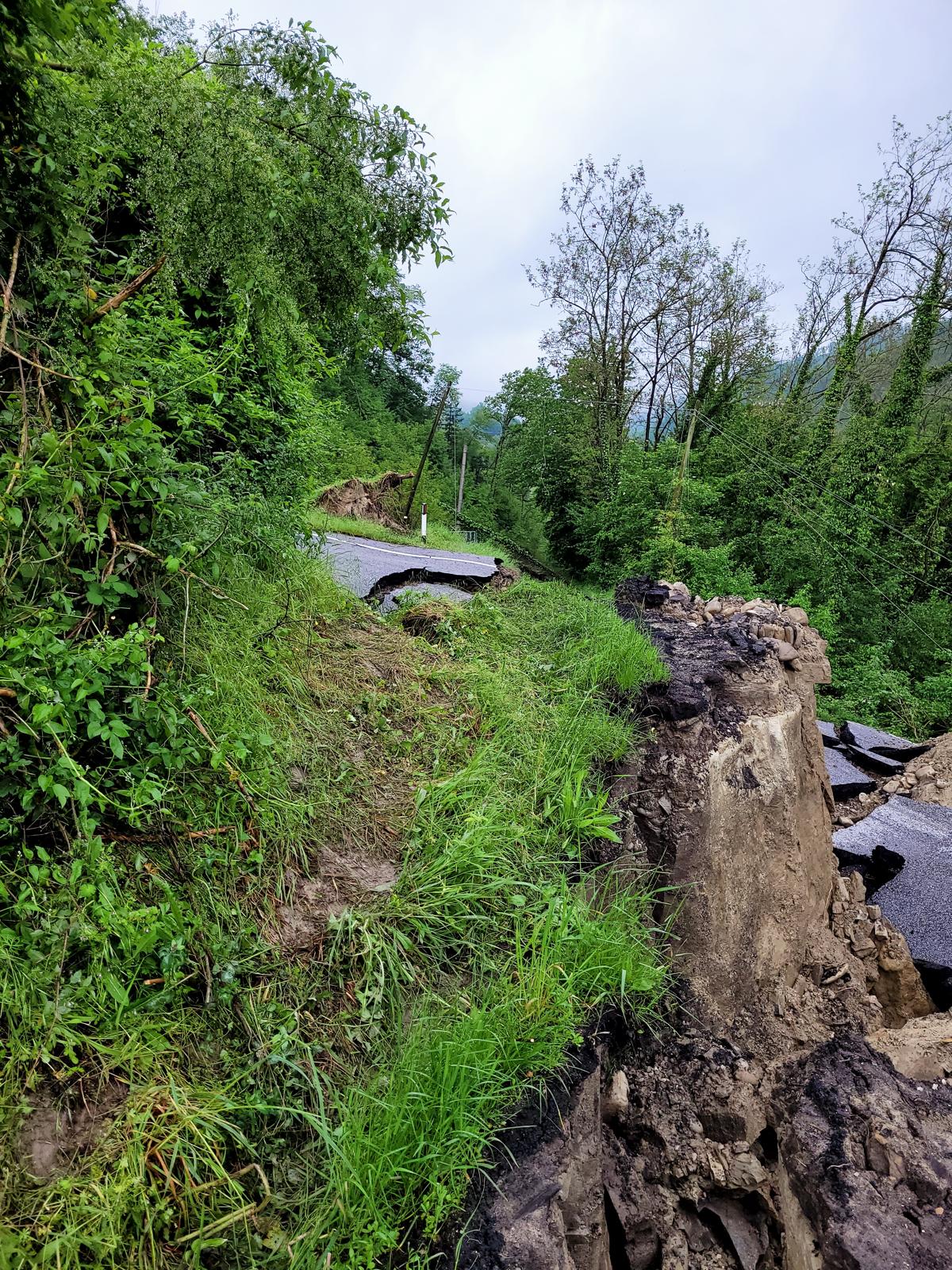 Eventi Alluvionali sulla strada Sp29 di Lutirano1