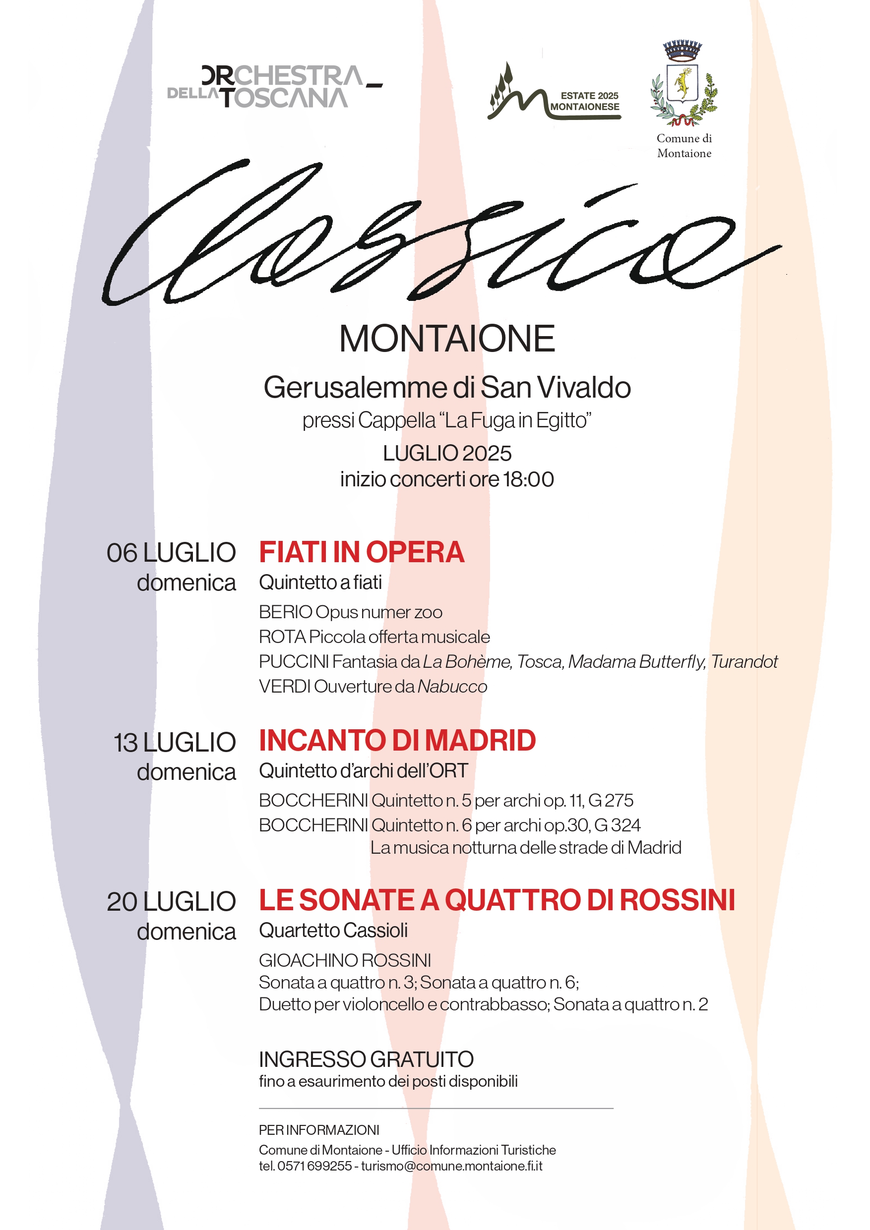 'Classica'. Torna la rassegna musicale estiva alla “Gerusalemme” di San Vivaldo