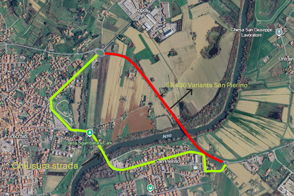 Viabilit alternativa Ponte San Pierino