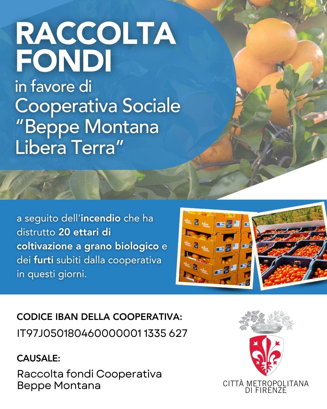 Locandina raccolta fondi