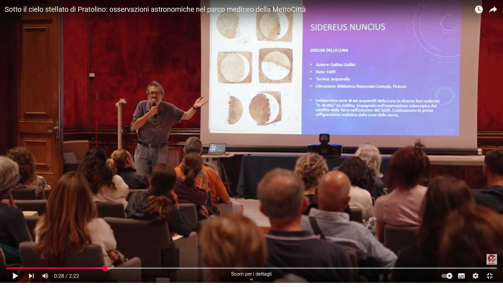 Frame dal video di Florence Tv