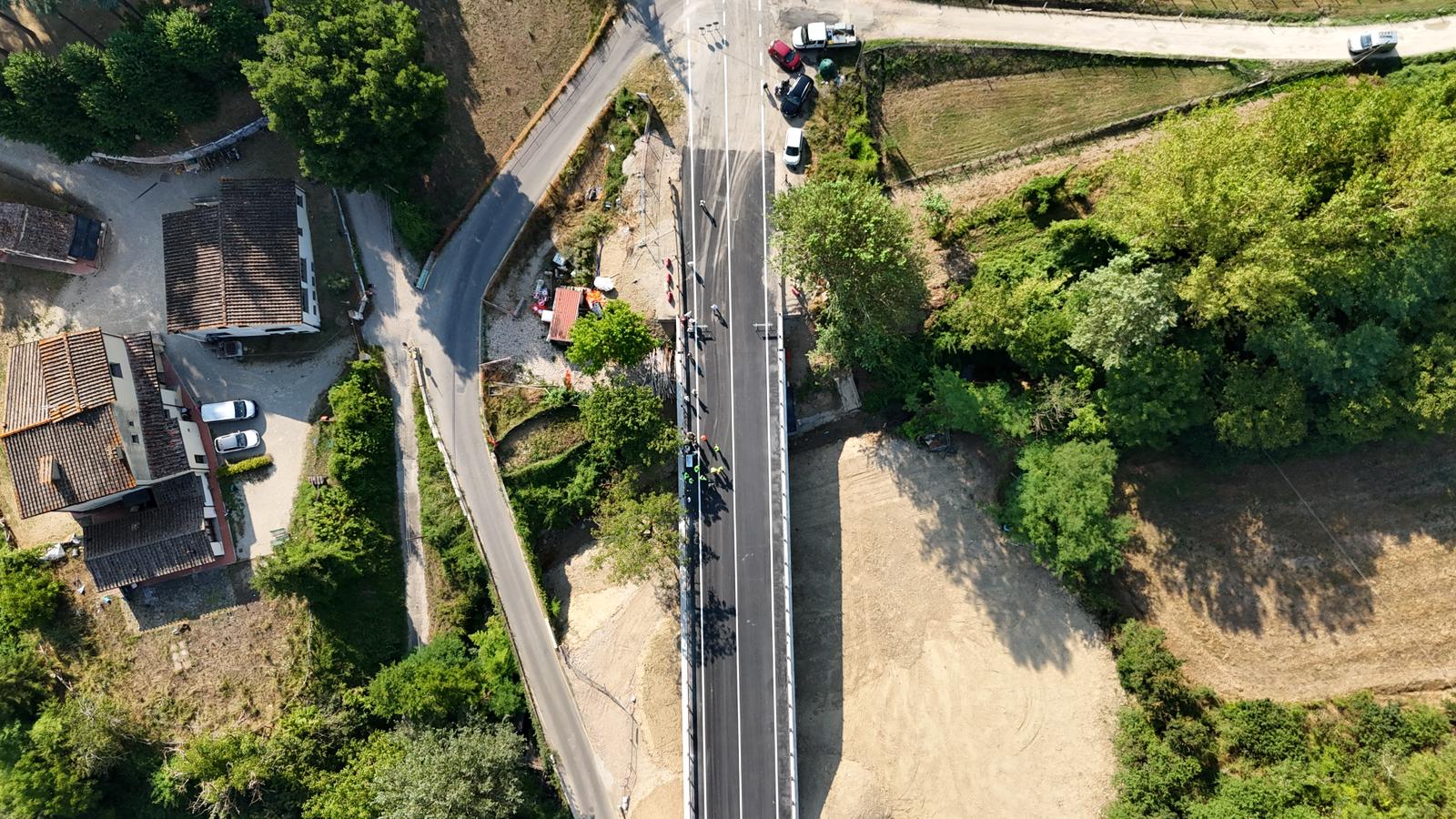 Il Ponte La Brocchi dall'alto (foto di Florence Tv)