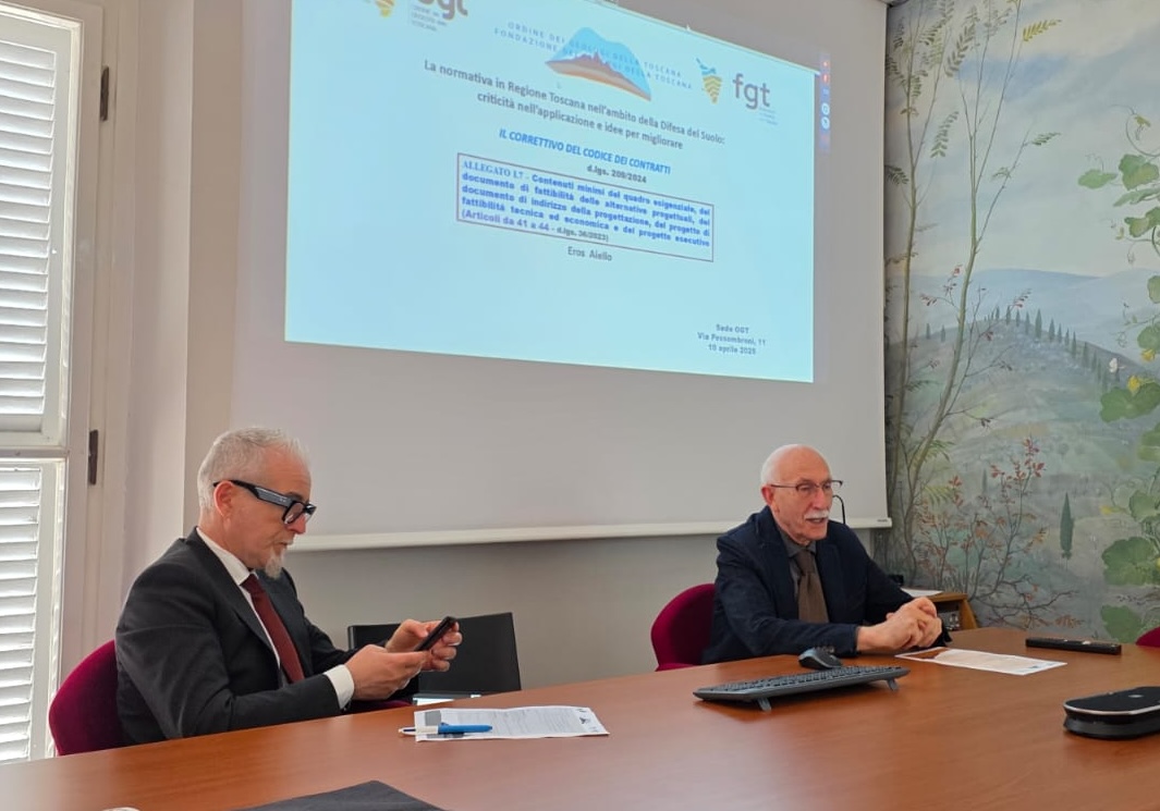 Martelli e Aiello (Fonte foto comunicato Ordine dei Geologi)