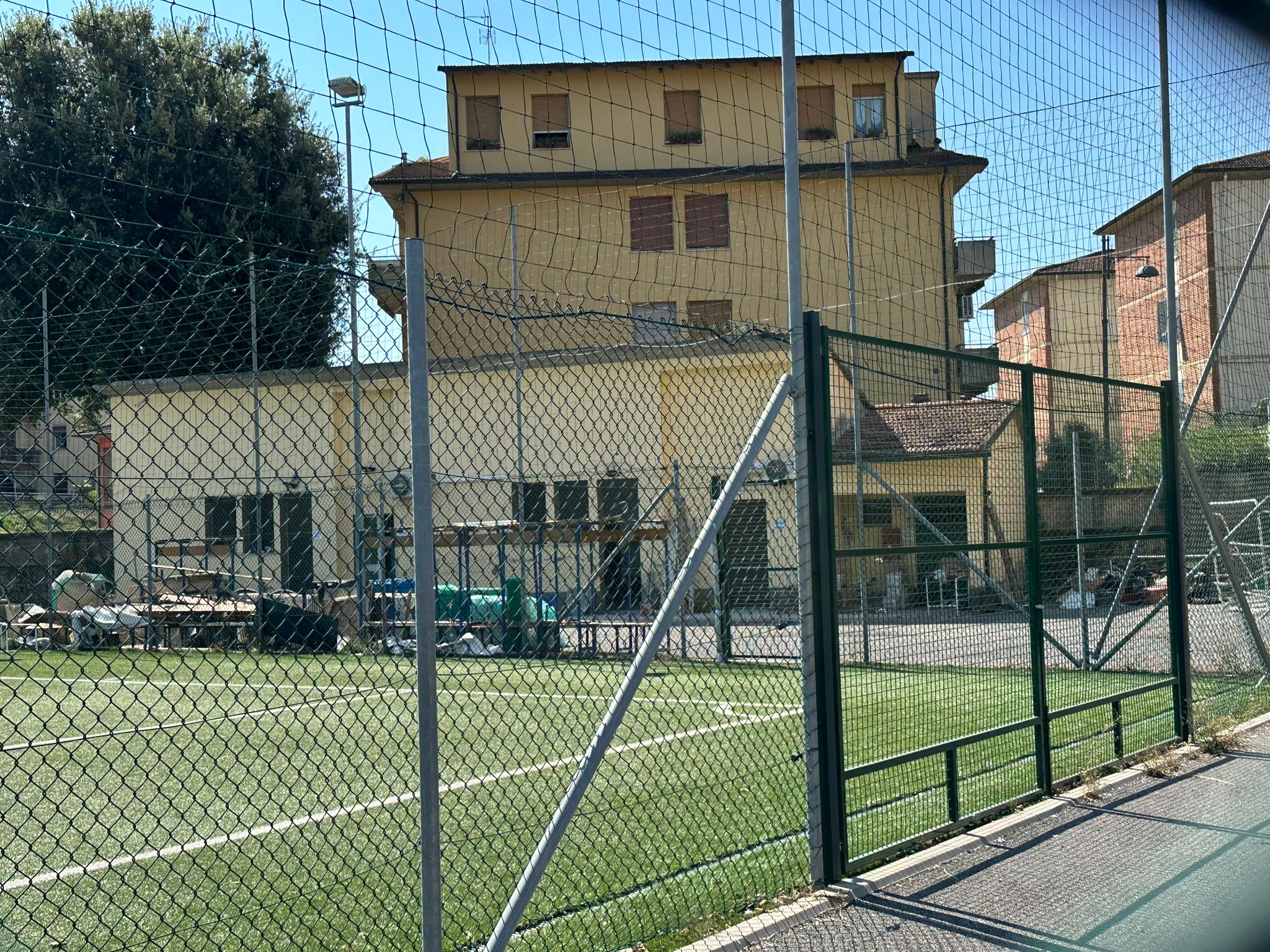 Spogliatoi via Olimpia (Foto da comunicato Comune di Figline e Incisa Valdarno)