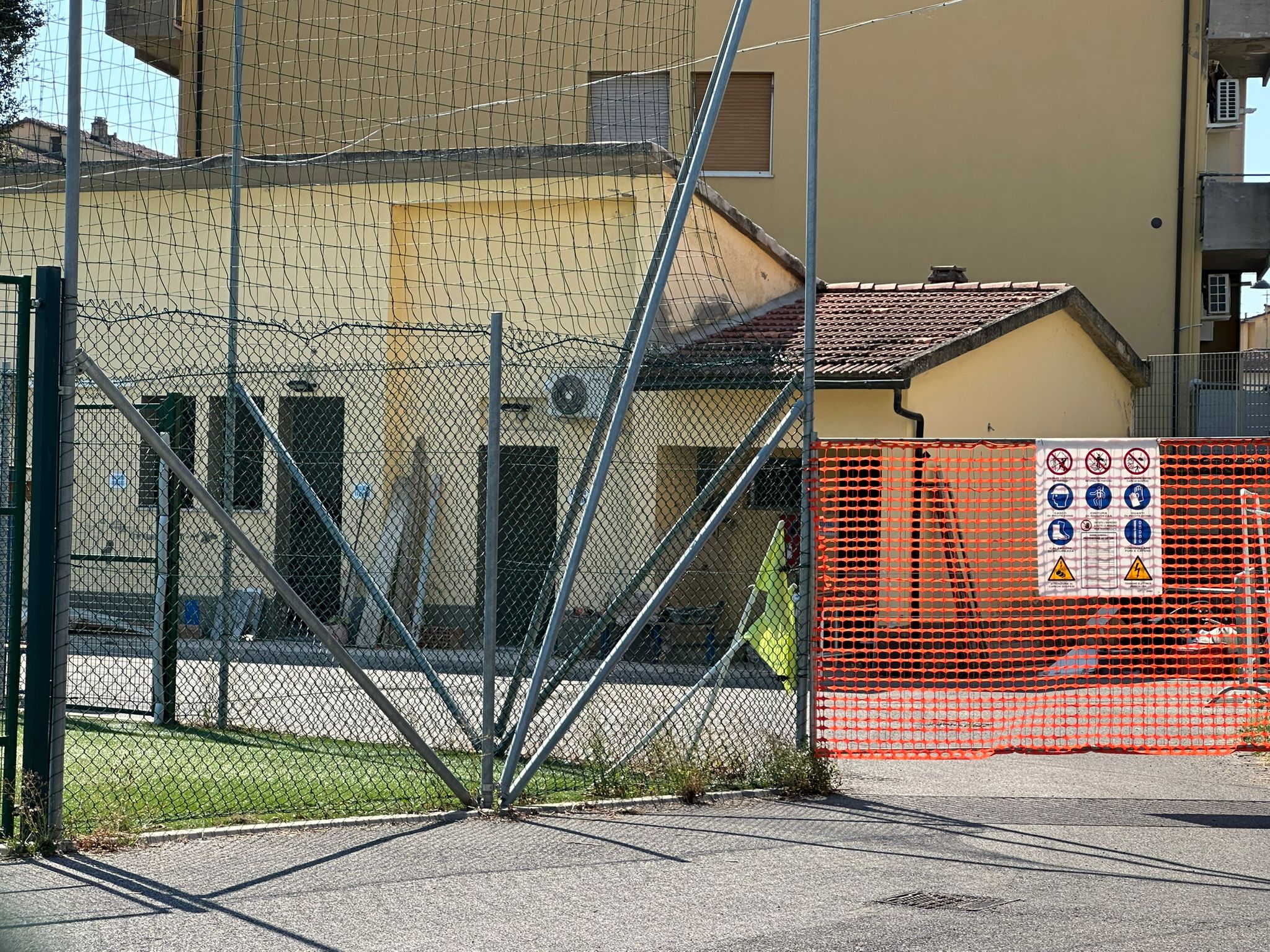 Spogliatoi via Olimpia (Foto da comunicato Comune di Figline e Incisa Valdarno)