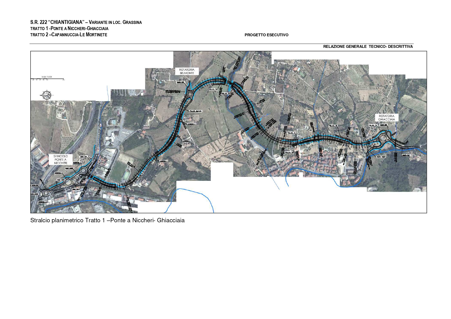 Planimetria Primo Lotto variante di Grassina