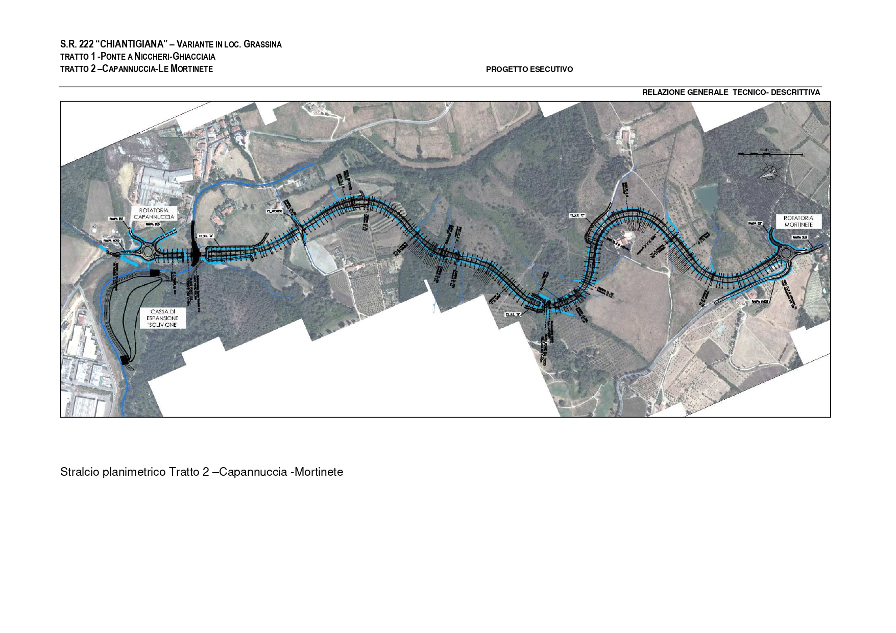 Planimetria Primo Lotto variante di Grassina 
