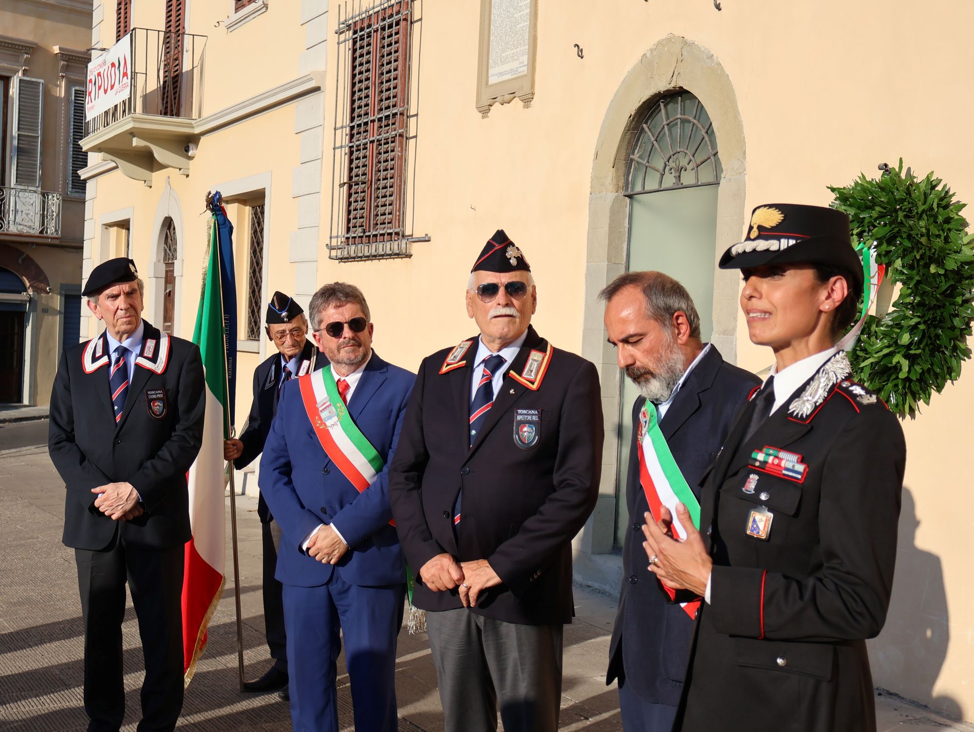 Un momento della cerimonia 