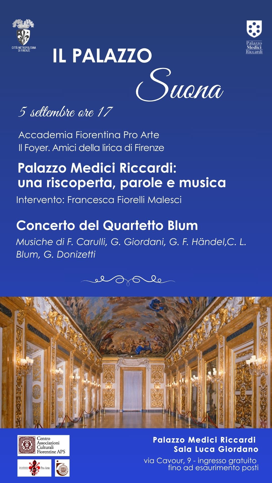 Locandina Palazzo Suona - 5 Settembre 2025