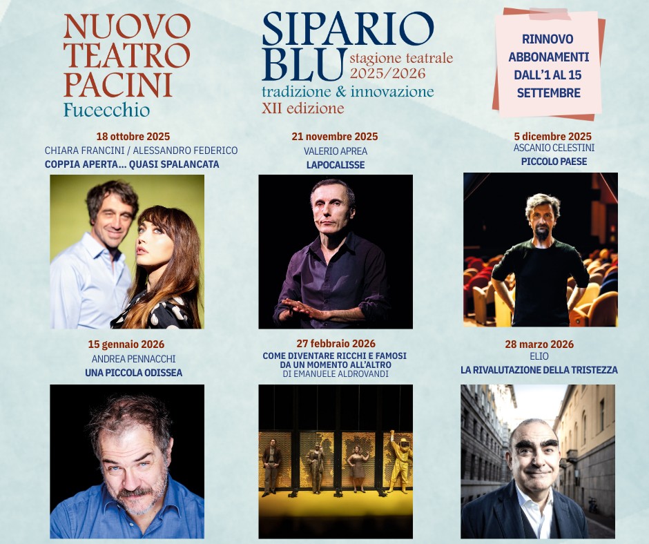 Locandina Sipario Blu Fucecchio (Fonte Facebook)