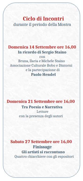 Locandina incontri