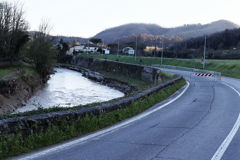SP danneggiata da eventi atmosferici del 14 e 14 marzo 2025 (foto archivio Antonello Serino - Met Ufficio Stampa)