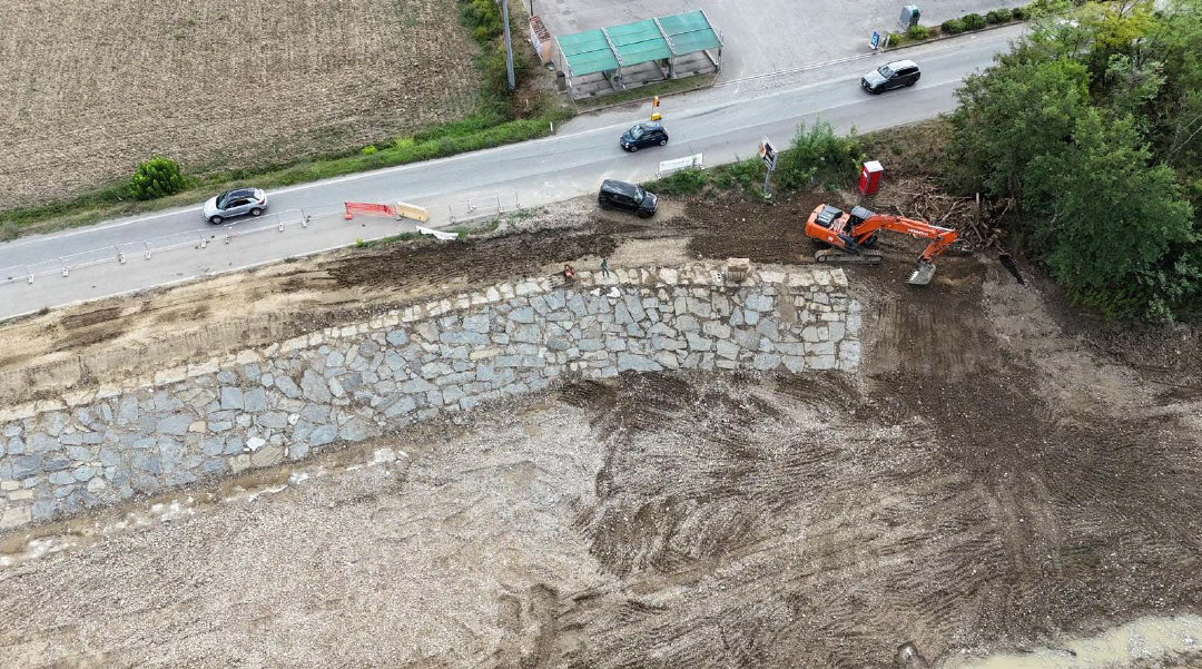 I lavori sulla Sp 80