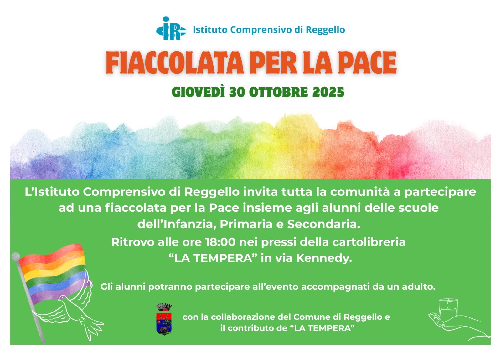 Fiaccolata per la Pace a Reggello