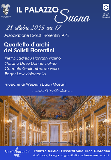 Il Palazzo Suona. Quartetto d'archi in Palazzo Medici Riccardi