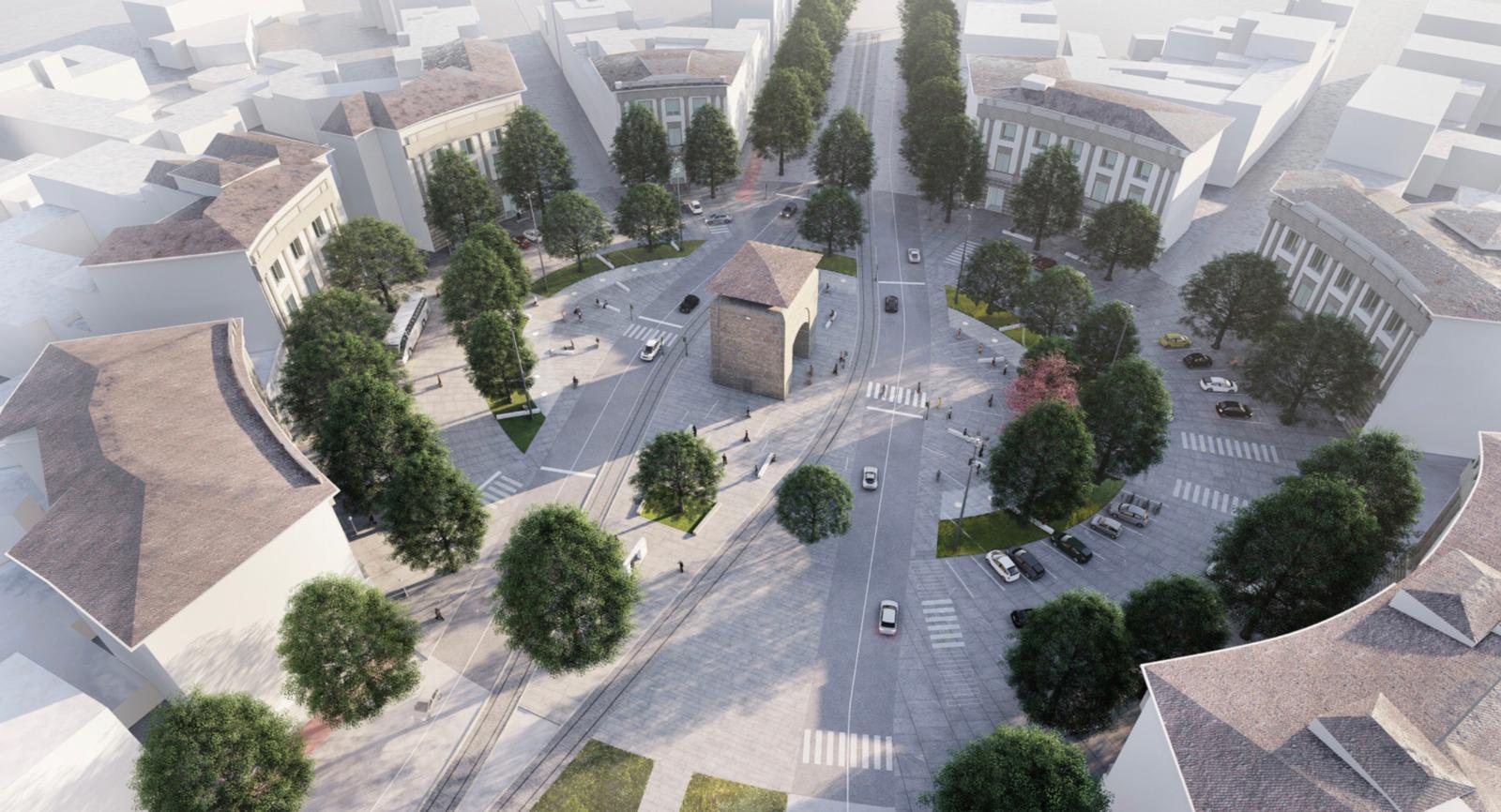 RENDERING DI PIAZZA BECCARIA (fonte foto Comune di Firenze)