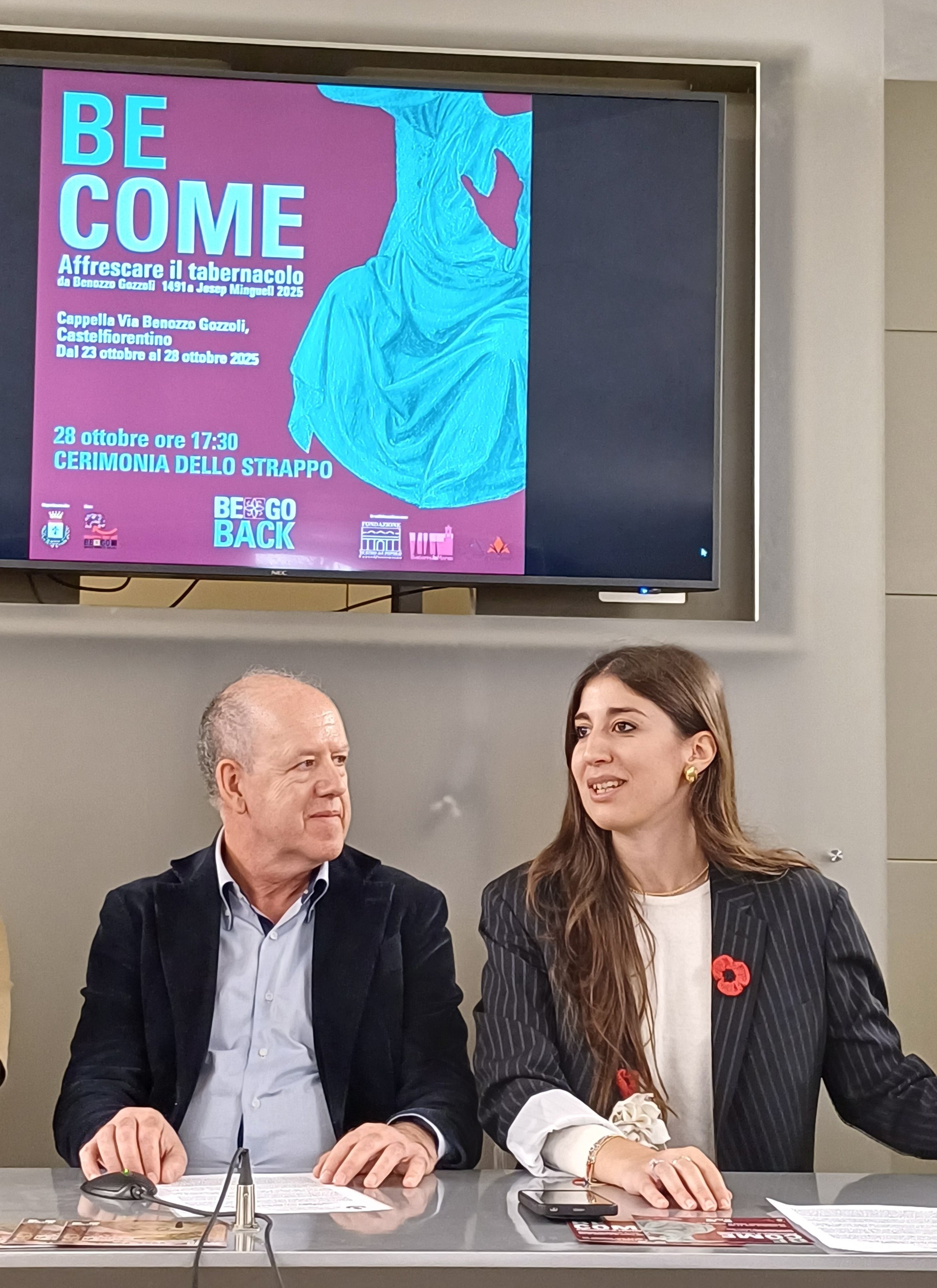 Be.Go. Back 2025, l’affresco di Josep Minguell nella Cappella di via Benozzo Gozzoli a Castelfiorentino (Foto Daniela Mencarelli - Met Ufficio Stampa)