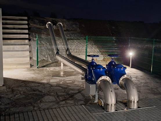 Il nuovo impianto della Rinalda a Lecore - Signa, completamente rinnovato (Fonte foto Consorzio di Bonifica Medio Valdarno)