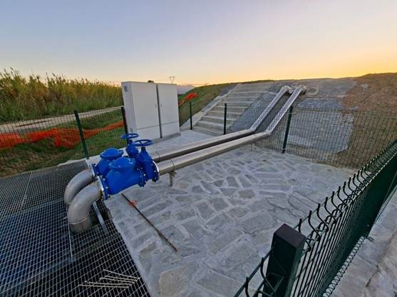 Il nuovo impianto della Rinalda a Lecore - Signa, completamente rinnovato (Fonte foto Consorzio di Bonifica Medio Valdarno)