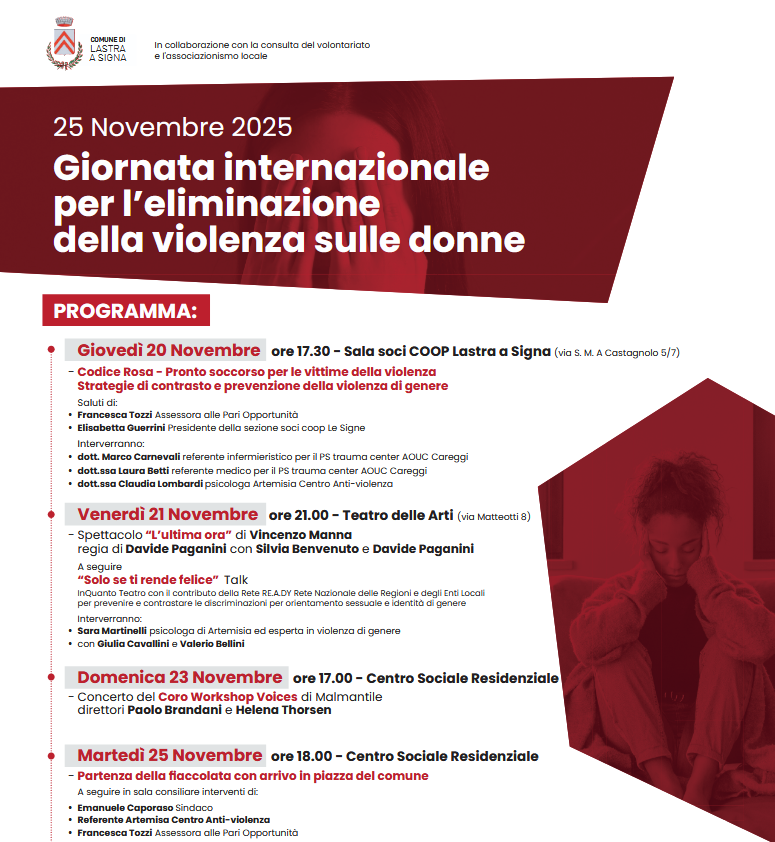 Giornata internazionale per l’eliminazione della violenza contro le donne