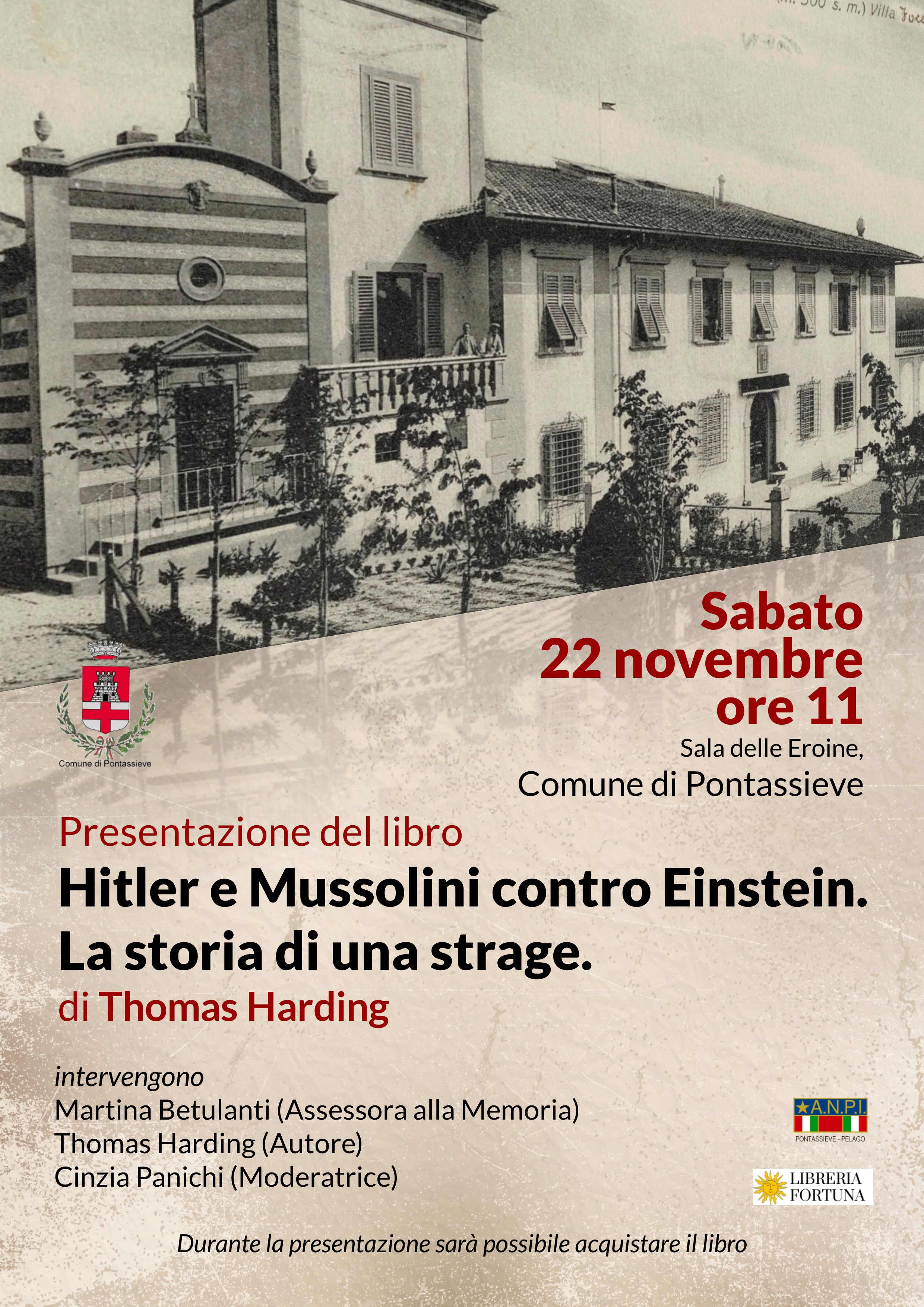 Il giornalista e autore Thomas Harding presenta a Pontassieve il libro che racconta la strage delle parenti di Einstein.
