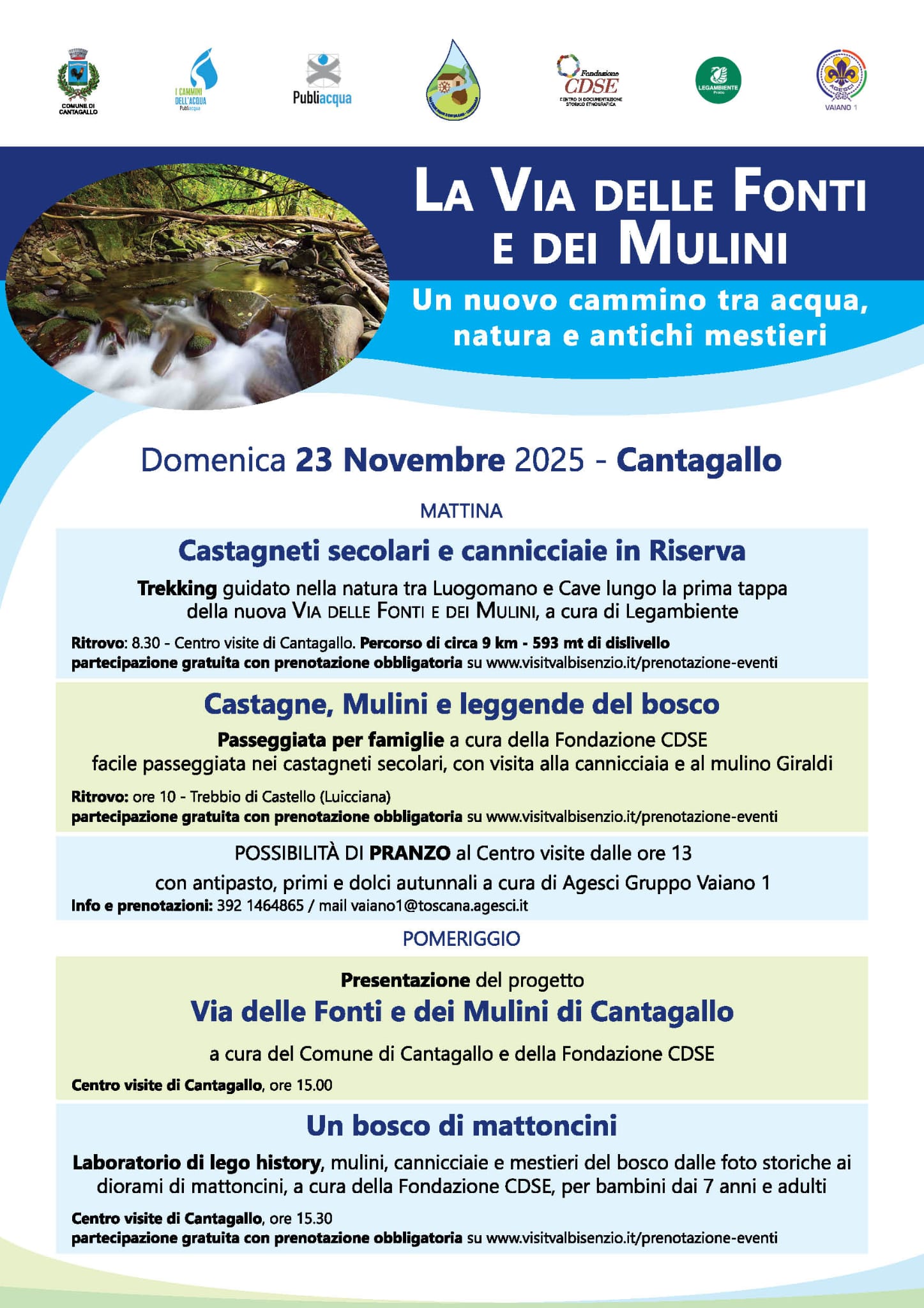 Locandina evento con programma