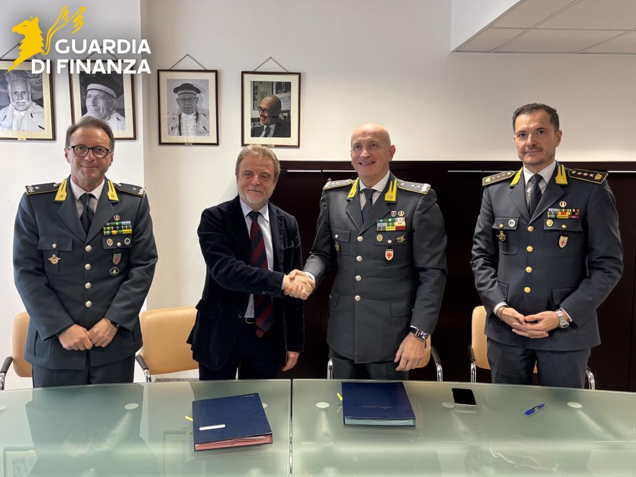 Sottoscritto memorandum operativo sull'aggressione ai patrimoni illeciti (Fonte foto sala stampa Guardia di Finanza)