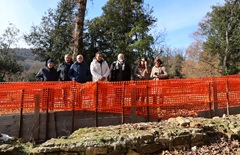 Via ai lavori di restauro del 'Viale degli Zampilli' (foto Antonello Serino - Met Ufficio Stampa)