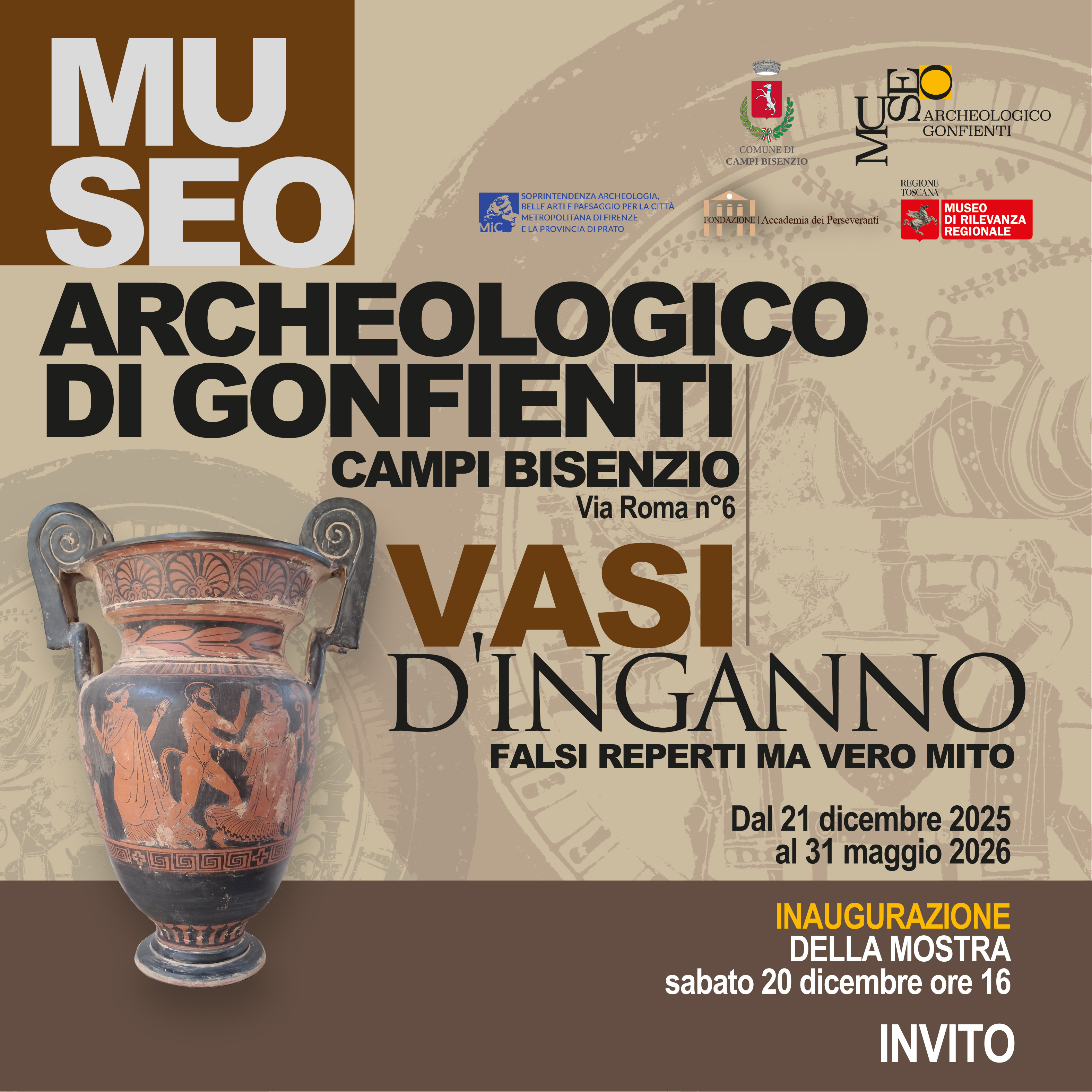locandina Museo Archeologico di Gonfienti