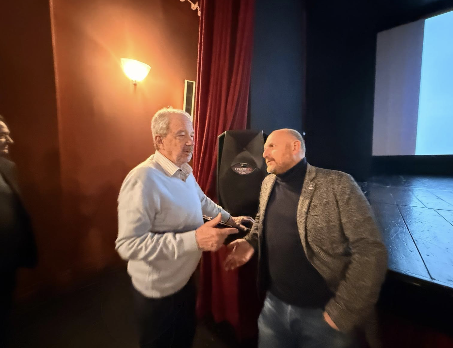 Sergio Berti e il sindaco Baroncelli (Fonte foto Comune di Barberino Tavarnelle)