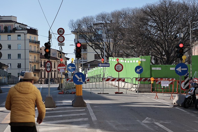 Lavori Ponte al Pino (foto Antonello Serino - Met Ufficio Stampa)