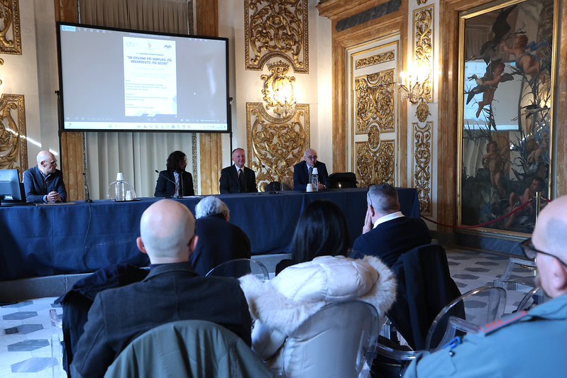 Ciclismo e sicurezza, un momento della conferenza (foto Antonello Serino - Met Ufficio Stampa)