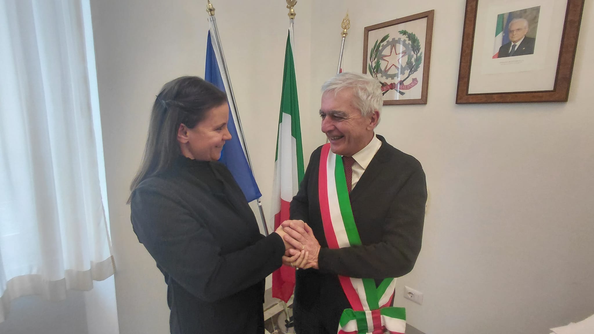 Claudia Centri nominata Assessora alla cultura dal sindaco Giovanni Campatelli (Foto da comunicato Comune di Certaldo)