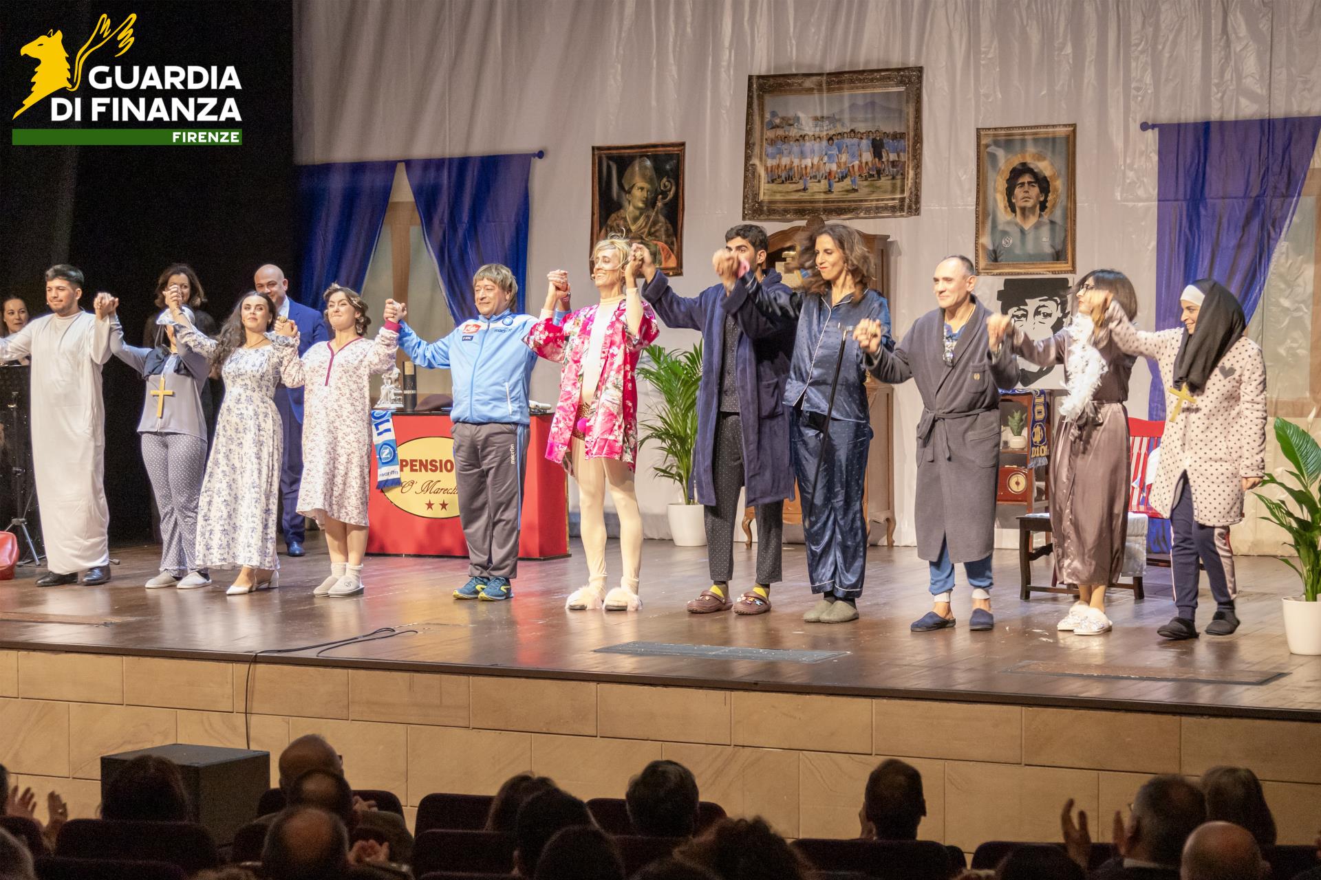 GdiF Firenze: il teatro come espressione di servizio e solidarietà (fonte foto Guardia di Finanza)