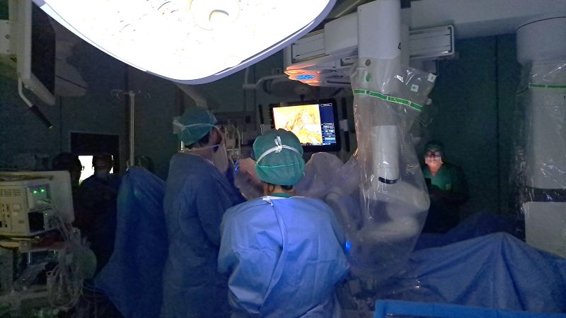 Al San Giuseppe in azione il robot Da Vinci