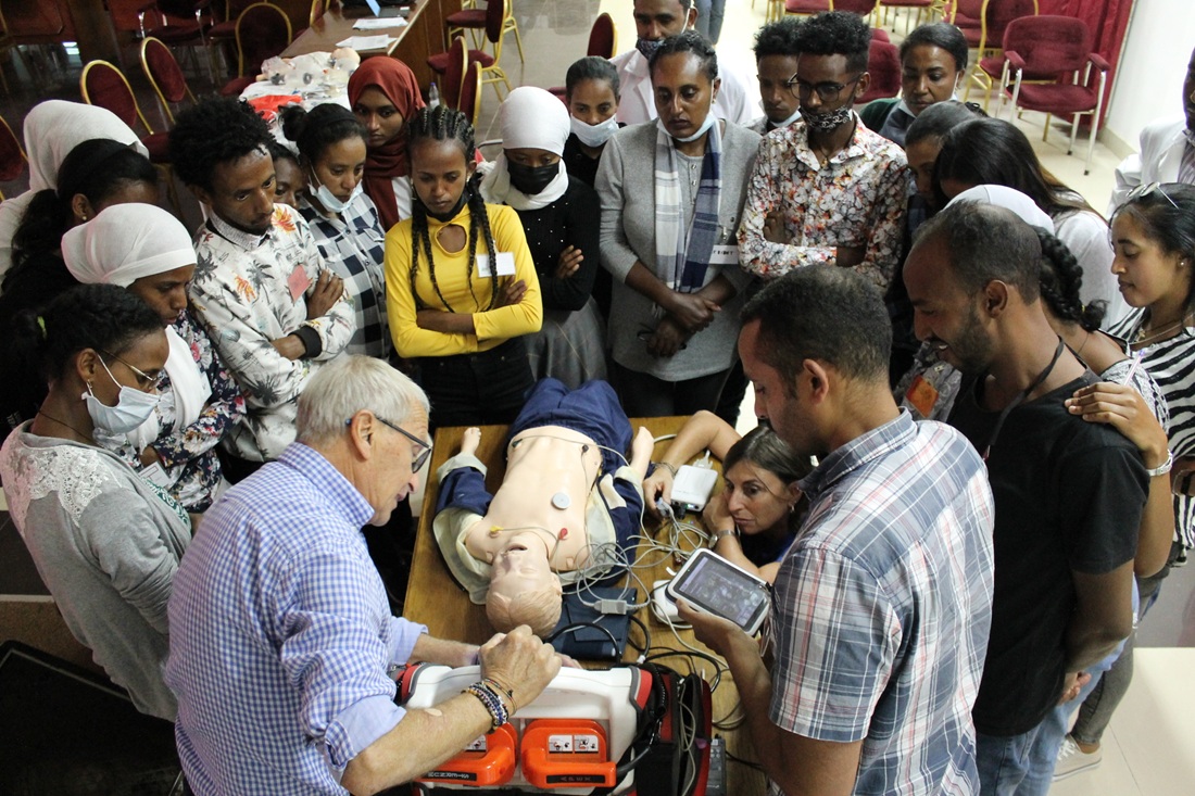 Il dr. Francesco Mannelli e la dr.ssa Cristiana Benucci durante la formazione