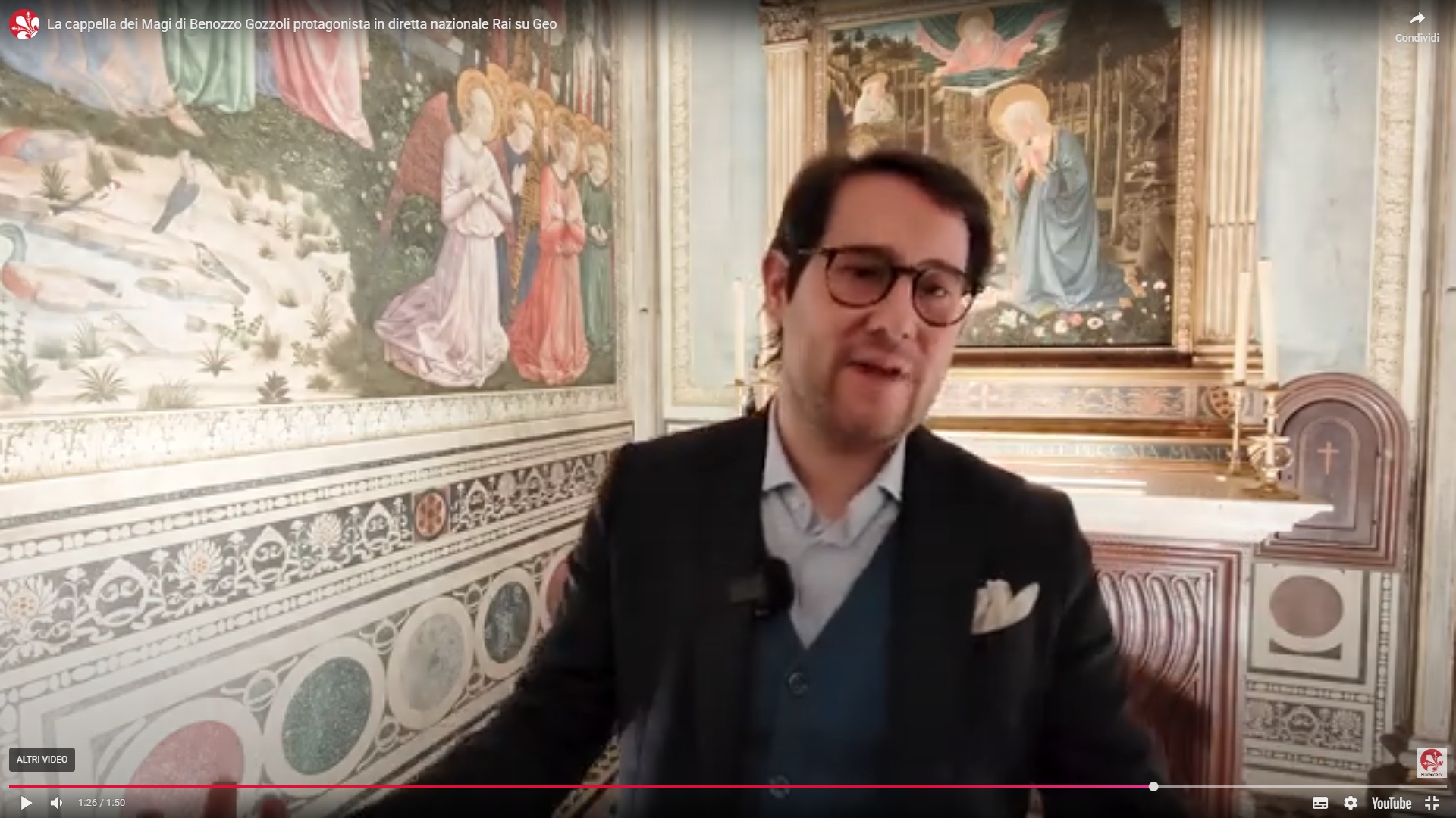 Frame dal video di Florence Tv