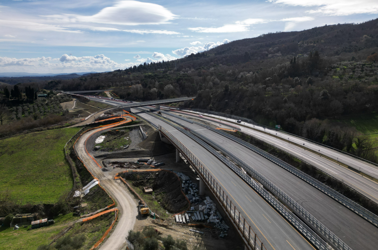 A1 Ampliamento tra Incisa e Firenze Sud (Fonte foto Autostrade per l'Italia)