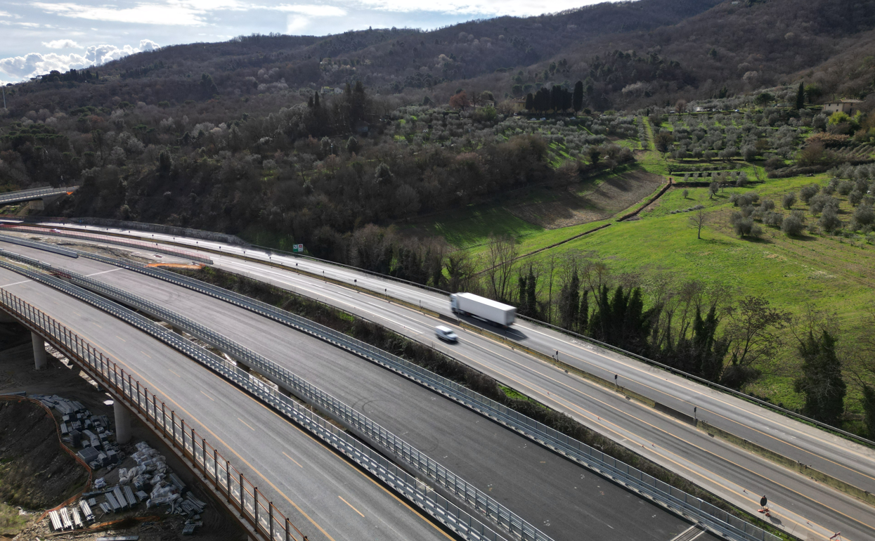 A1 Ampliamento tra Incisa e Firenze Sud (Fonte foto Autostrade per l'Italia)