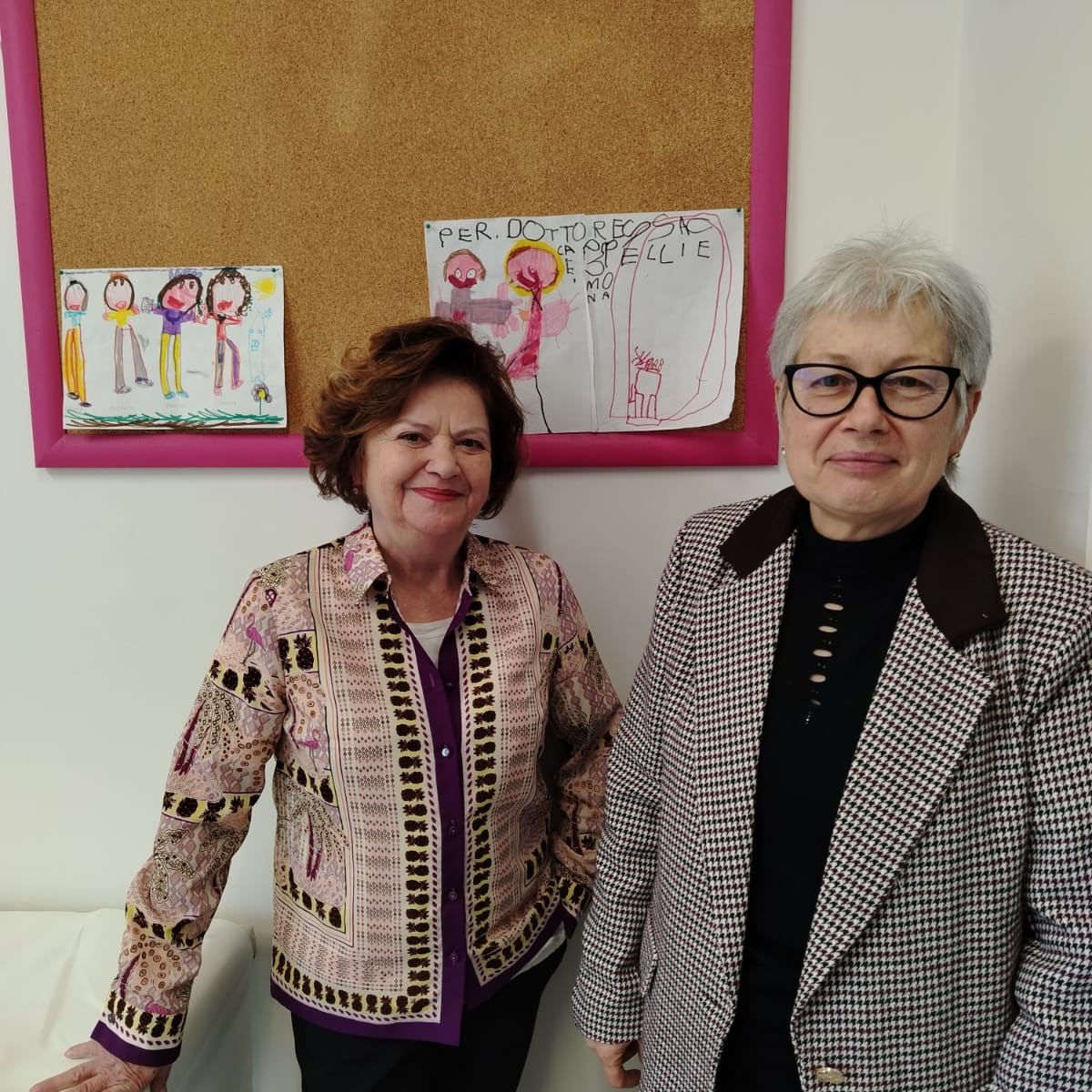 da sinistra: la dottoressa Cappelli e l'infermiera Simona