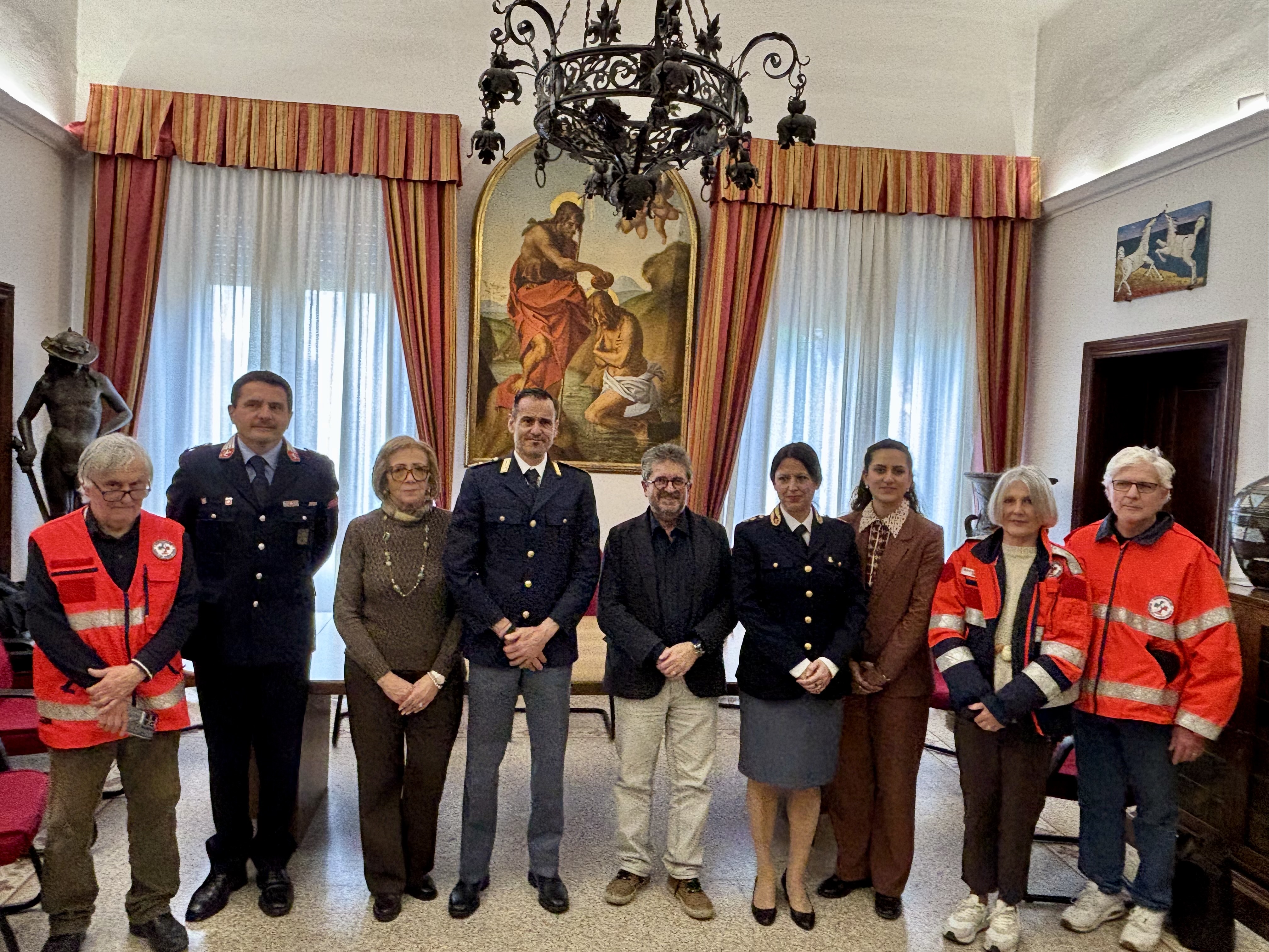 Encomio al sovrintendente della Polizia di Stato Paolo Palli (Fonte foto Comune di Signa)