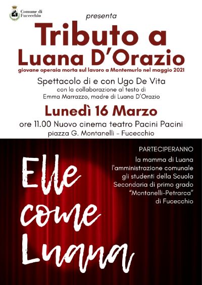 'Elle come Luana' a Fucecchio