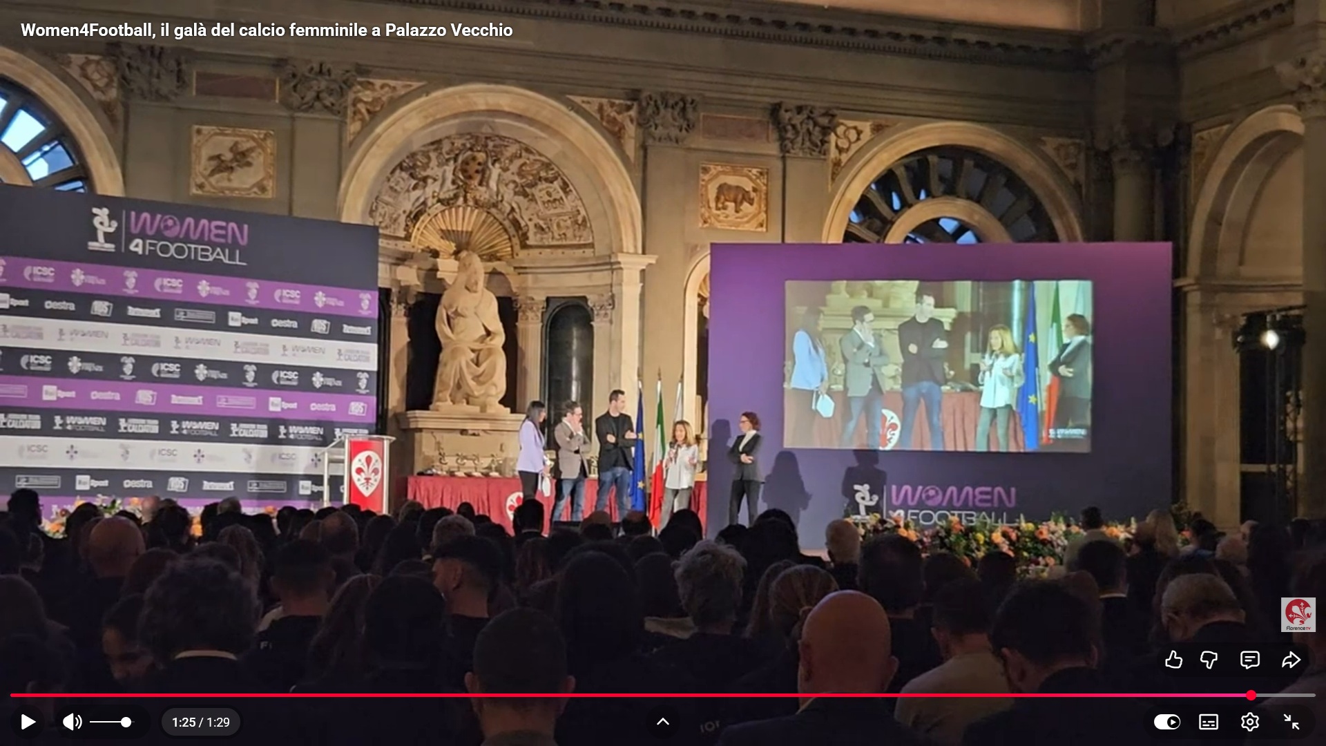 Frame dal video di Florence Tv