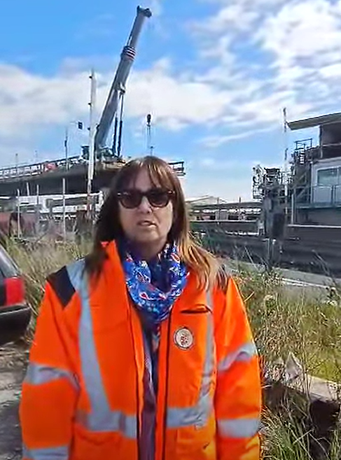 Sopralluogo di Emma Donnini al Ponte dei Navicelli (Frame da Video)