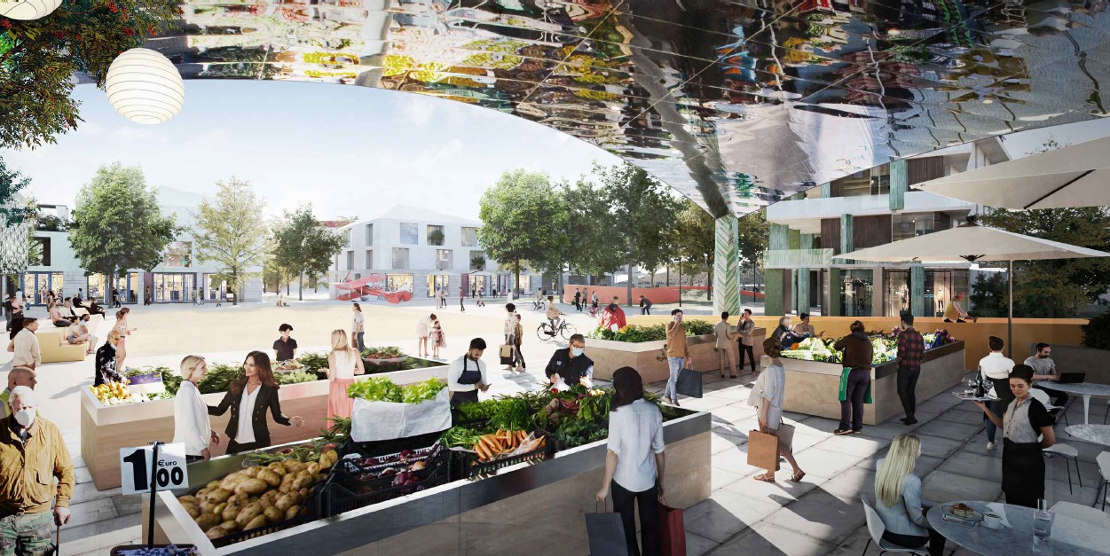 Rendering della loggia (Fonte immagine Comune di Calenzano)