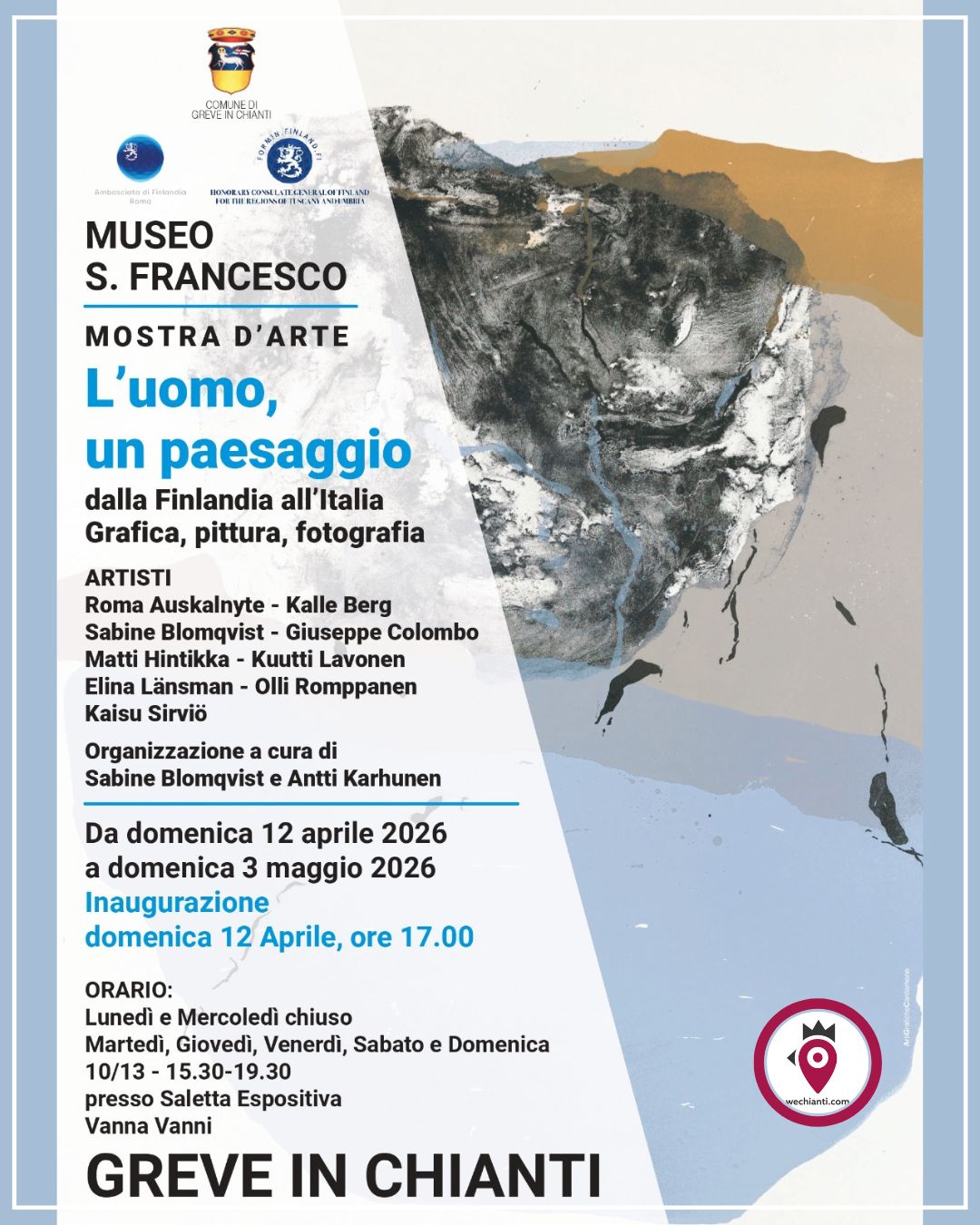 Mostra a Greve collettiva d' arte �L�uomo, un paesaggio. Dalla Finlandia all�Italia�