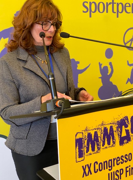 Presentazione del Bilancio sociale Uisp Firenze al Museo del Calcio - Gabriella Bruschi