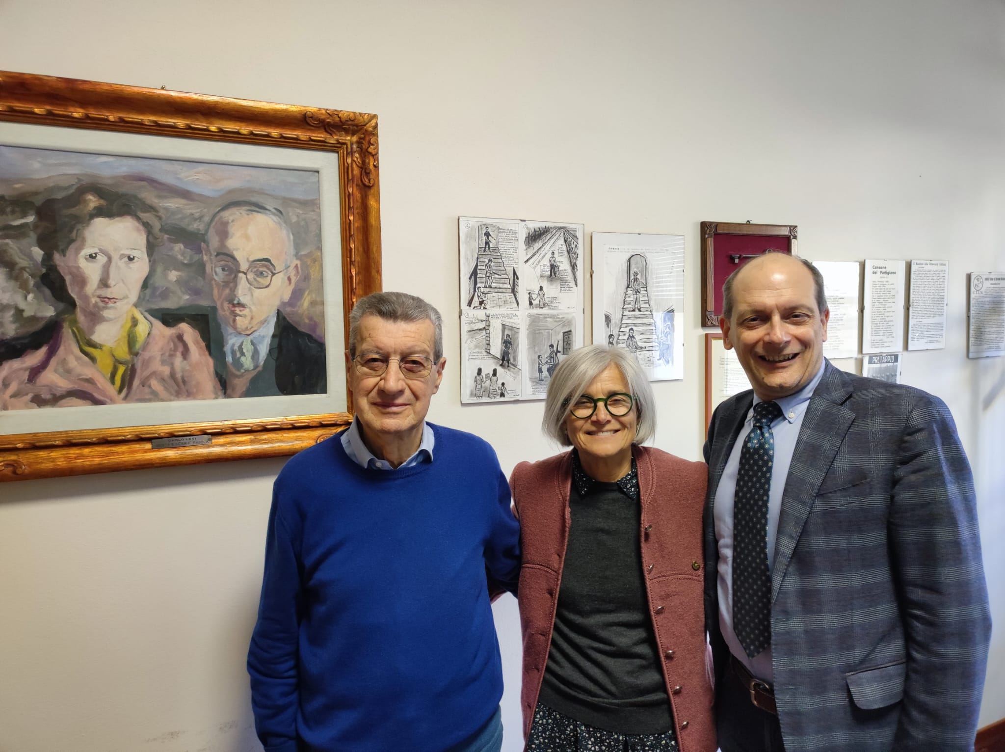 Da sinistra Chiti Bagni e Mazzoni (Fonte foto comunicato Istituto della Resistenza)