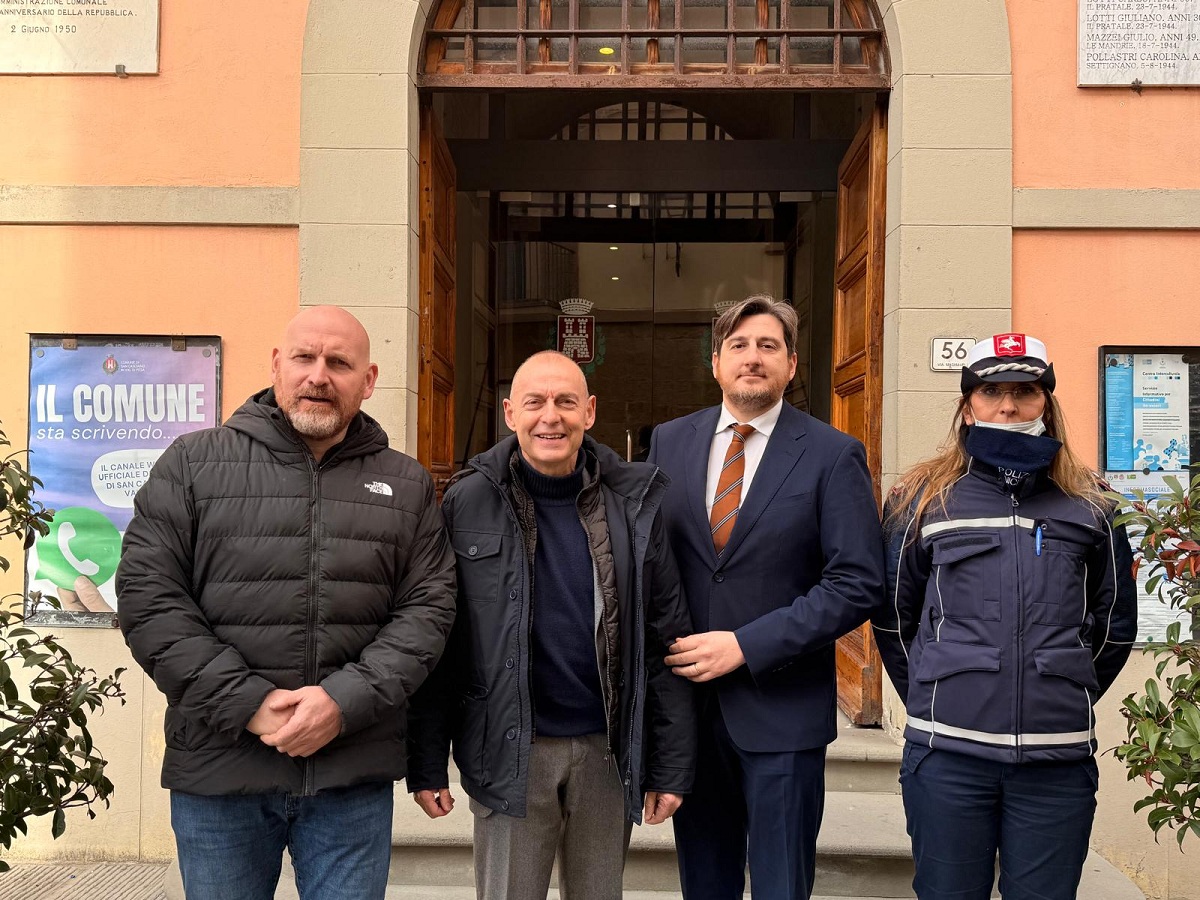 Sindaci Unione e comandante Manola D'Amato